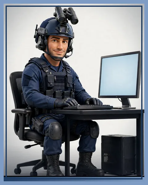 Portrait of Keyboard Warrior